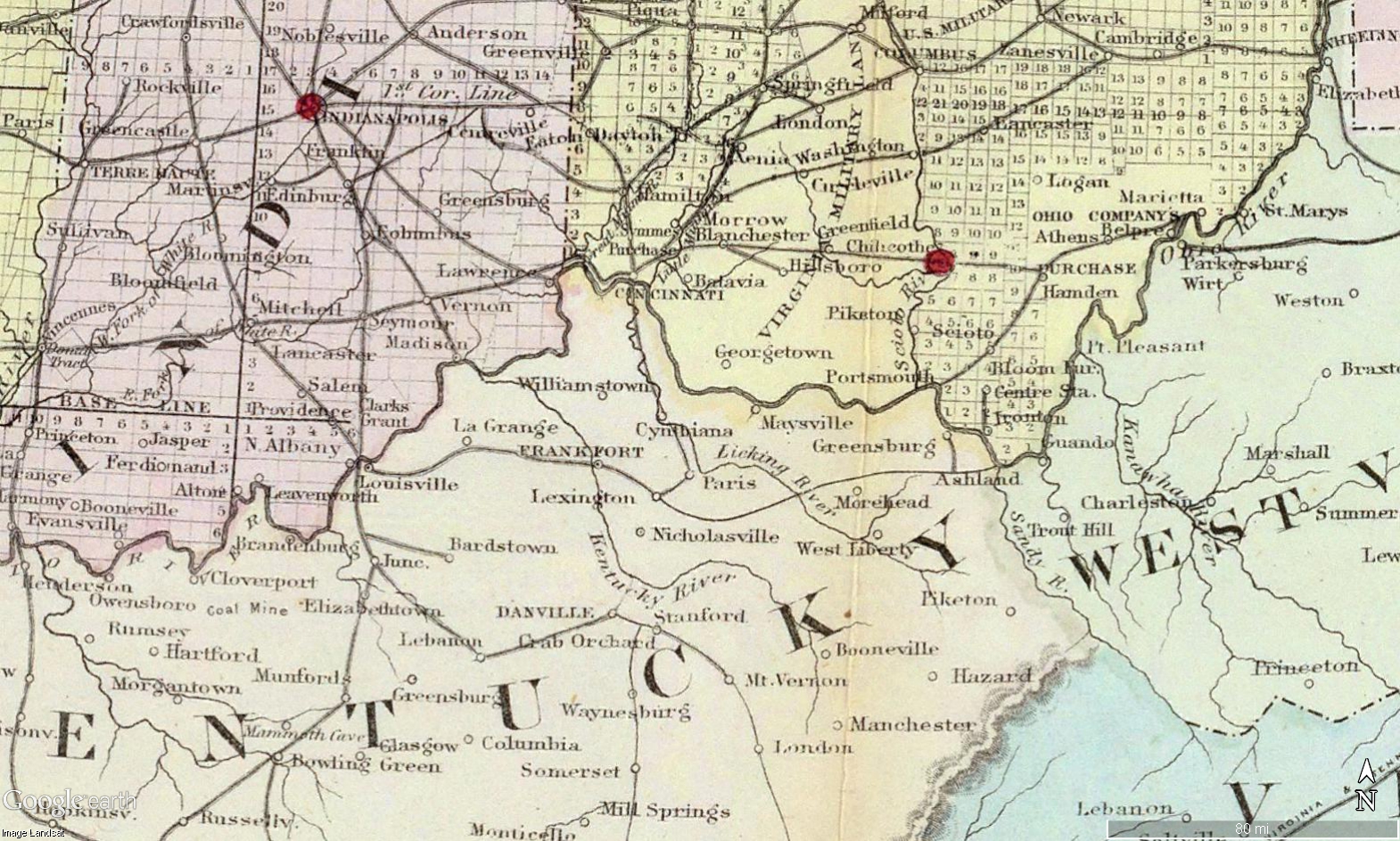Bluegrass Map 1867